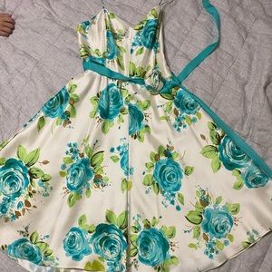 Banana republic silk floral dress